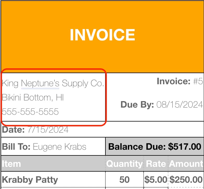 how to write an invoice example for contact information how to write an invoice example for contact information